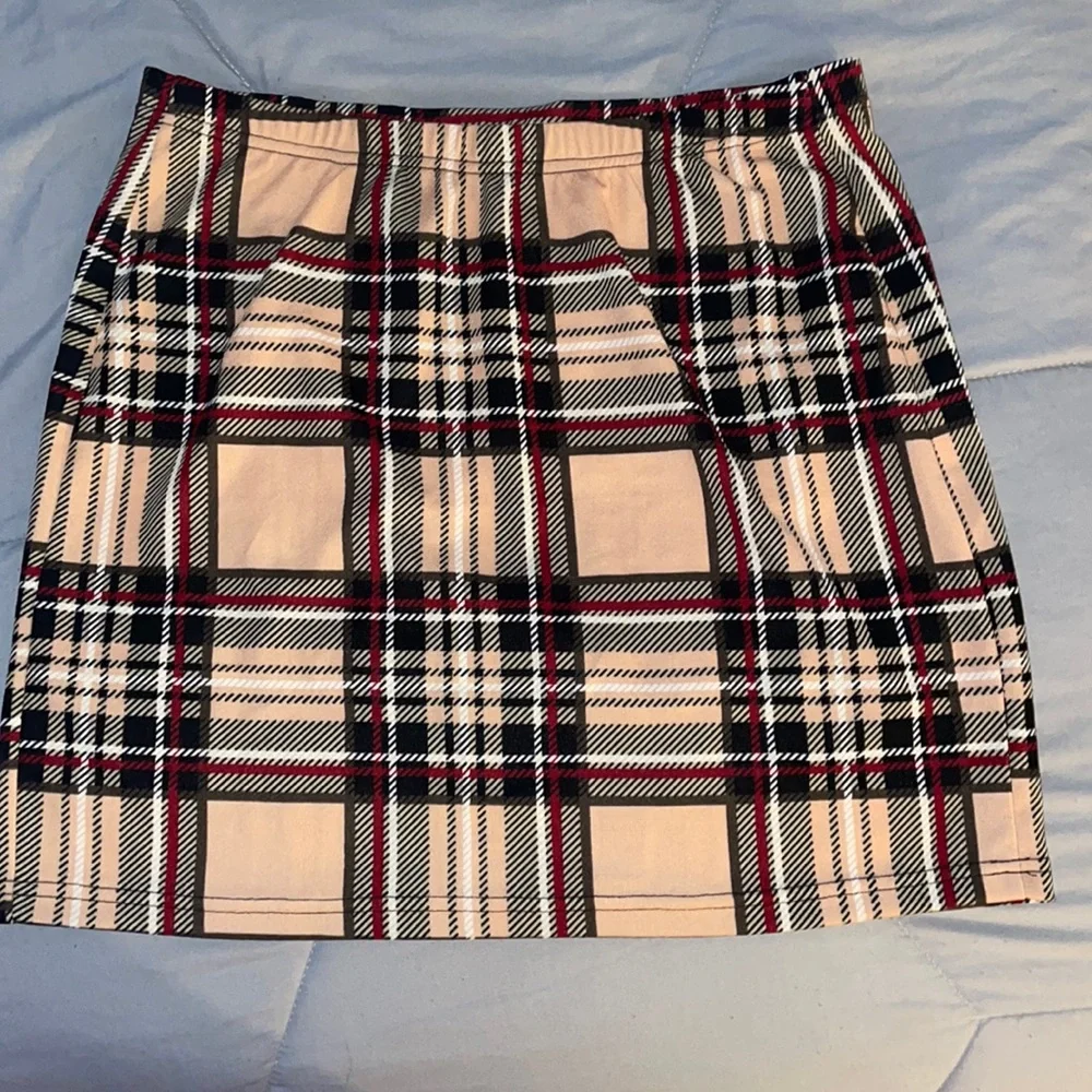 Plaid Pencil Skirt - Picture 1 of 4